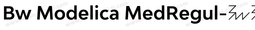 Bw Modelica MedRegul字体转换